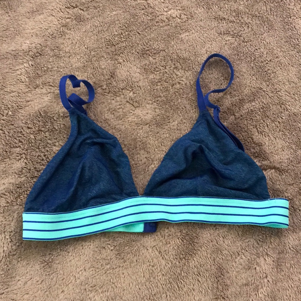 Blue bra